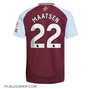Aston Villa Ian Maatsen #22 Prima Maglia 2024-25 Manica Corta